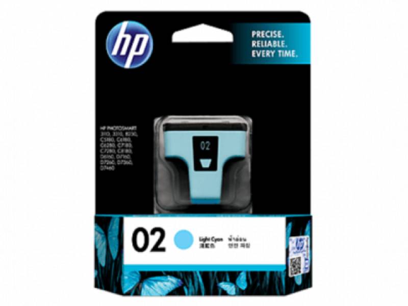 Genuine HP 02  C8774WA Light Cyan Ink Cartridge 350 Print