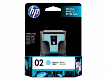 Genuine HP 02  C8774WA Light Cyan Ink Cartridge 350 Prints