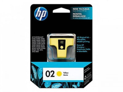 Genuine HP 02 C8773WA Yellow Ink Cartridge 350 Prints
