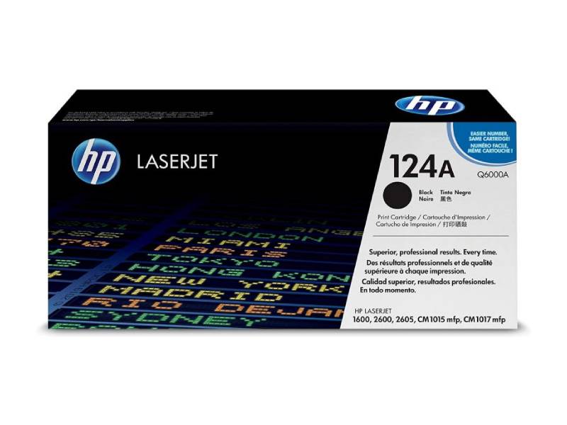 Genuine HP 124A Q6000A Black Toner Cartridge 2,500 Print
