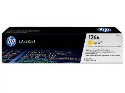 Genuine HP 126A CE312A Yellow Toner Cartridge 1,000 Prints