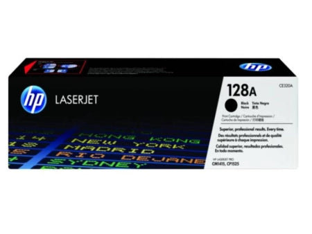 Genuine HP 128A CE320A Black Toner Cartridge 2,000 Prints