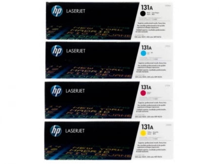Genuine 4 Pack HP 131A Toner Cartridges CF210A-CF213A [1BK, 1C, 1M, 1Y]