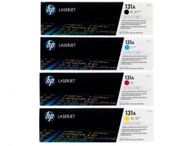 Genuine 4 Pack HP 131A Toner Cartridges CF210A-CF213A [1BK, 1C, 1M, 1Y]