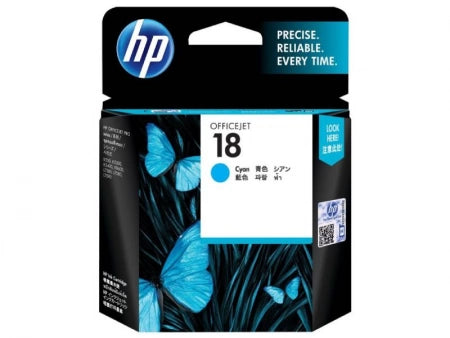 HP 18 C4937A Cyan Genuine Ink Cartridge 900 Prints