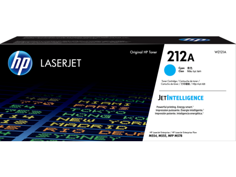 Genuine HP 212A W2121A Cyan Toner Cartridge 4,500 Print