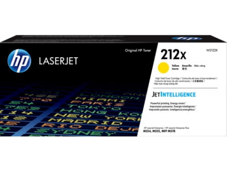 Genuine HP 212X W2122X Yellow LaserJet Toner Cartridge 10K pages