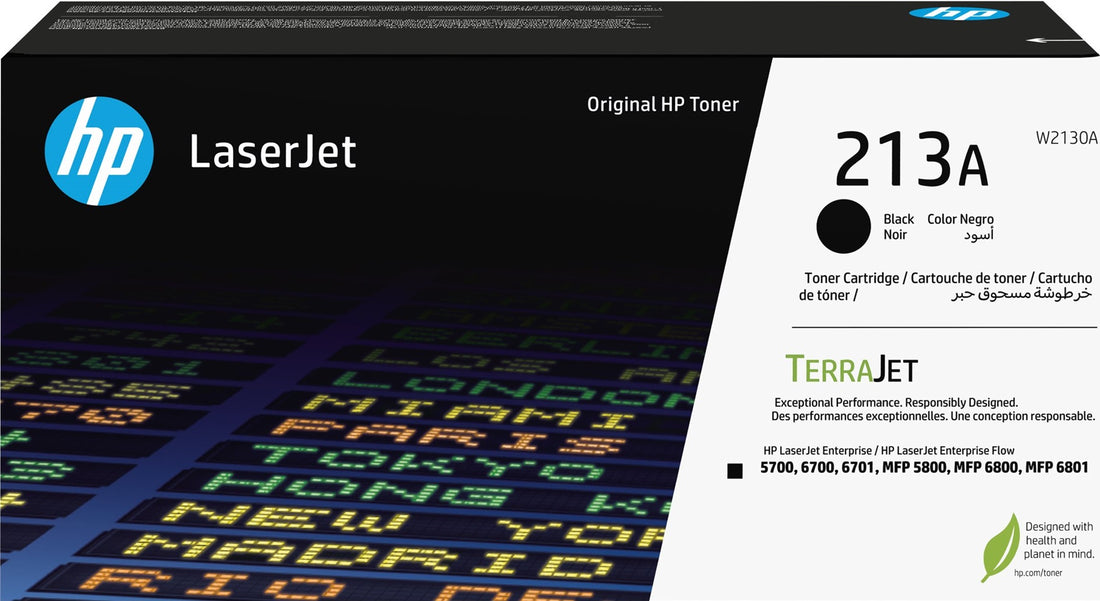 Genuine HP 213A Black Toner Cartridge W2130A 3,500 Print