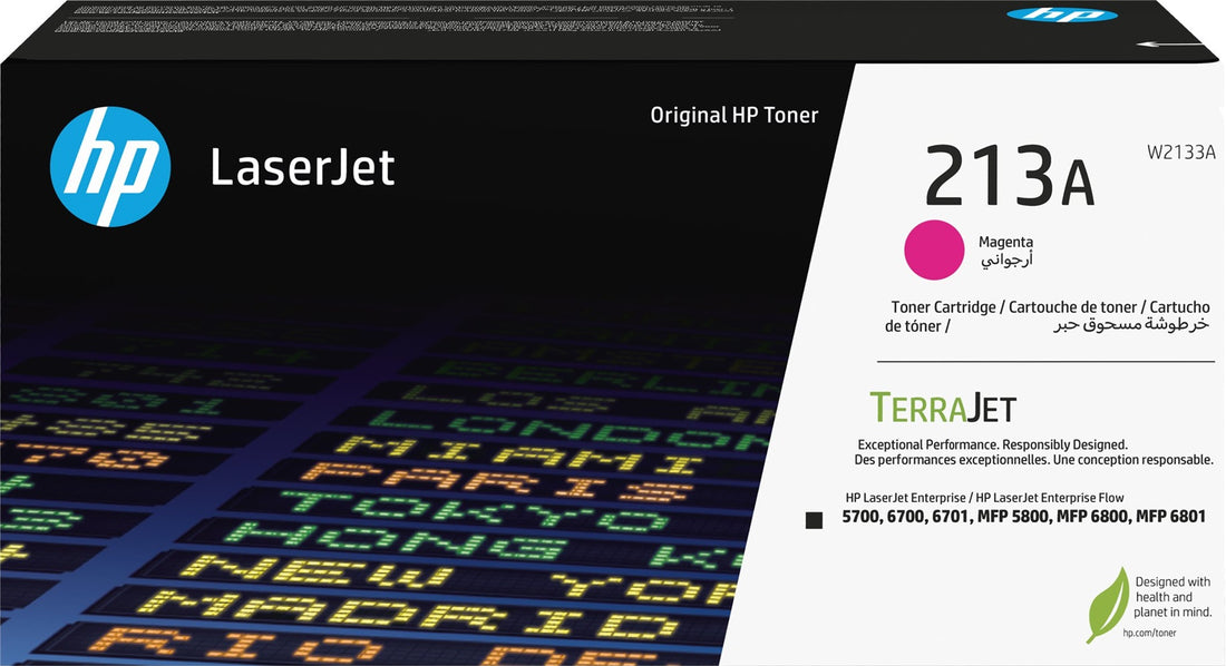 Genuine HP 213A Magenta Toner Cartridge W2133A 3,000 Print