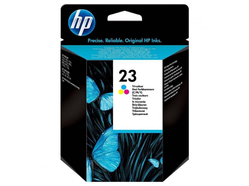 HP 23 C1823DA CMY Genuine Ink Cartridge 445 Print