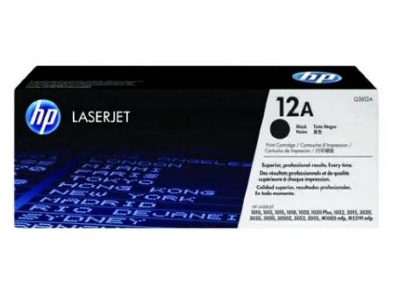 Genuine HP 12A Q2612A Black toner cartridge 2,000 Page