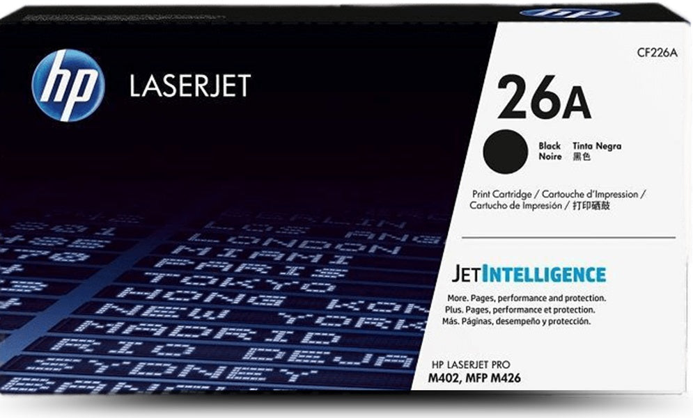 Genuine HP 26A CF226A Black Toner Cartridge 3,100 Page