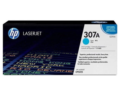 Genuine HP 307A CE741A Cyan Toner Cartridge 7,300 Prints
