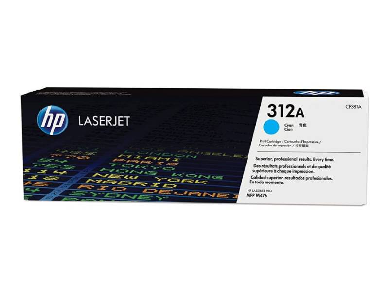 Genuine HP 312A CF381A Cyan Toner Cartridge 2,700 Page