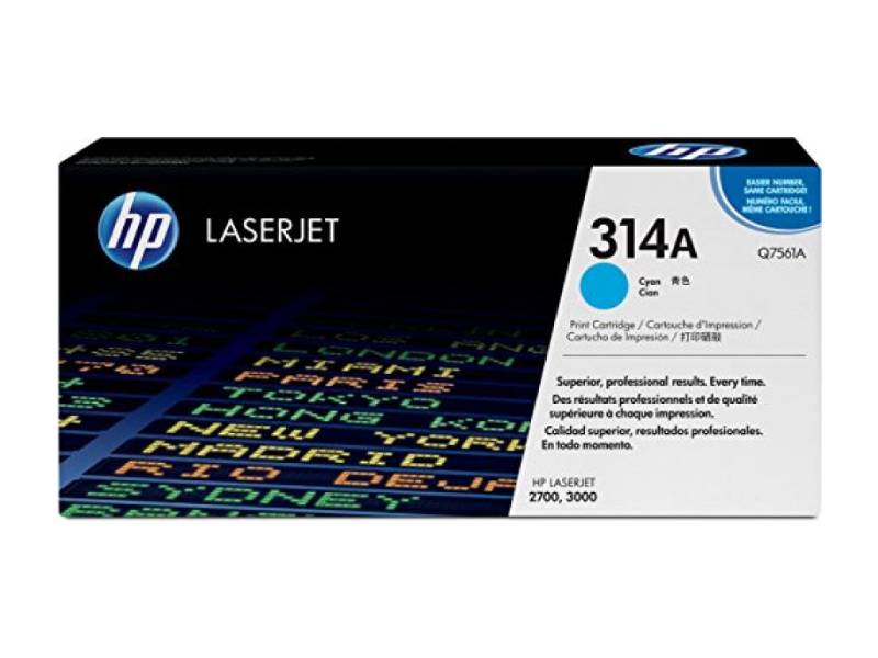 Genuine HP 314A Q7561A Cyan Toner Cartridge 4,000 Print