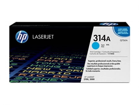 Genuine HP 314A Q7561A Cyan Toner Cartridge 4,000 Prints