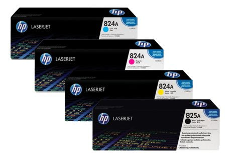 Genuine 4 Pack HP 825A 824A Toner Cartridges CB390A-CB383A [1BK,1C,1M,1Y]