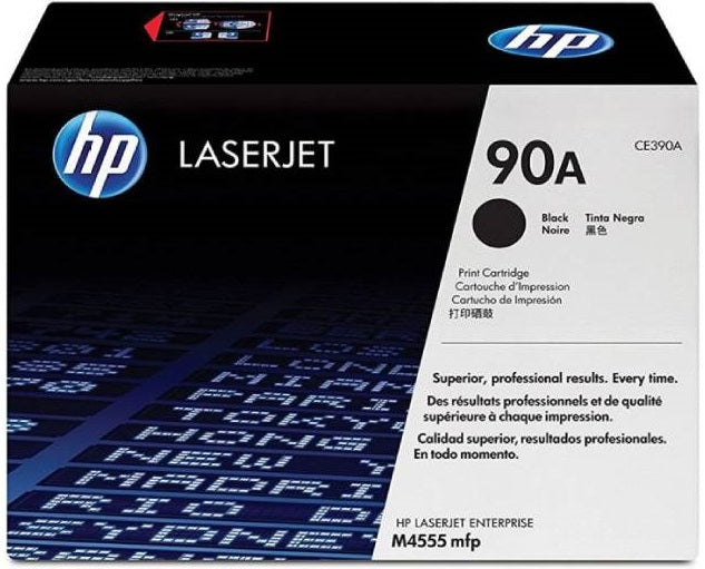 Genuine HP 90A CE390A Black Toner Cartridge 10,000 Prints