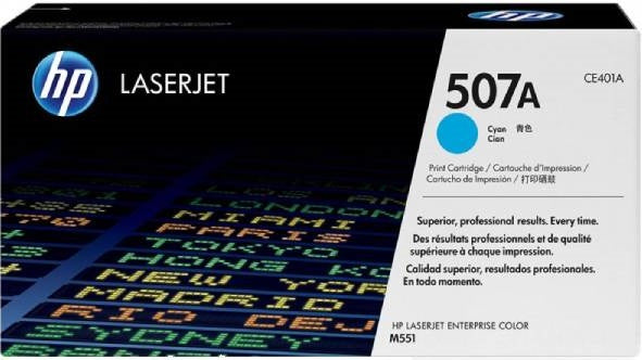 Genuine HP 507A CE401A Cyan Toner 6000 Page