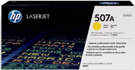 Genuine HP 507A CE402A Yellow Toner Cartridge 6,000 Pages