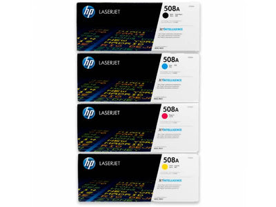 Genuine 4 Pack HP 508A Toner Cartridges CF360A-CF363A 1BK,1C,1M,1Y
