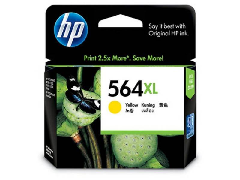 Genuine HP 564XL Yellow Ink Cartridge CB325WA 750 Page