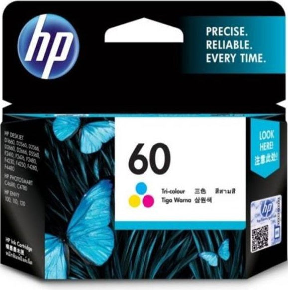 Genuine HP 60 CC643WA CMY Ink Cartridge 165 Print