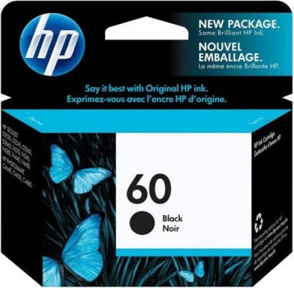 Genuine HP 60 CC640WA Black Ink Cartridge 200 Print