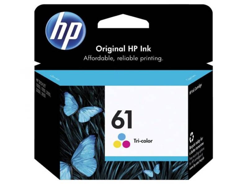 Genuine HP 61 Colour Ink Cartridge 165 Page