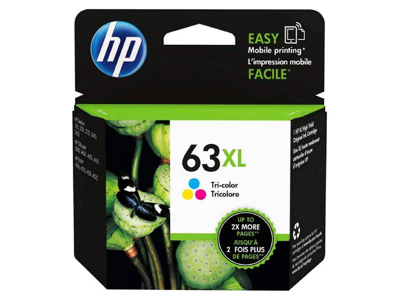 Genuine HP 63XL Tri Colour Inkjet Cartridge F6U63AA 330 Page