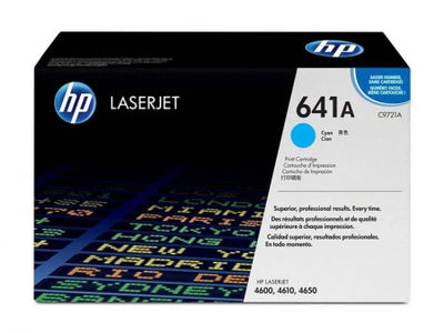 Genuine HP 641A C9721A Cyan Toner Cartridge 8,000 Prints