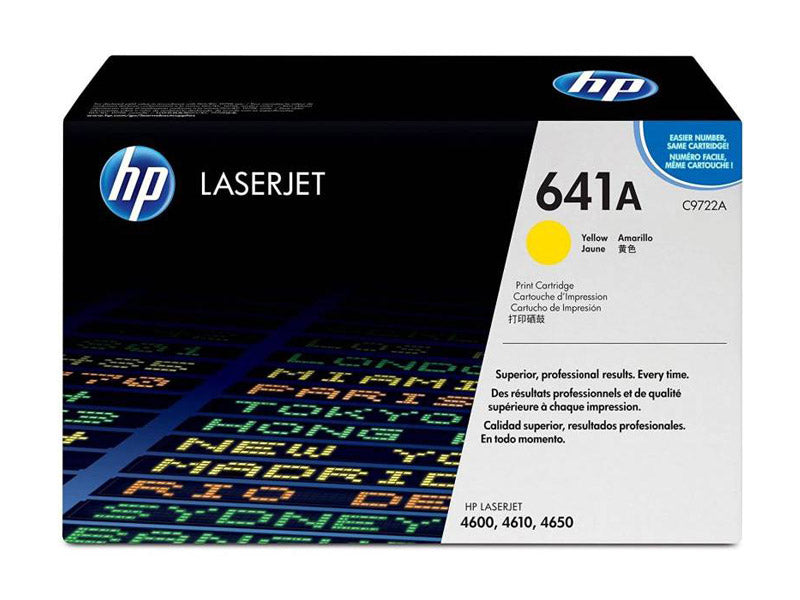 Genuine HP 641A  C9722A Yellow Toner Cartridge 8,000 Print