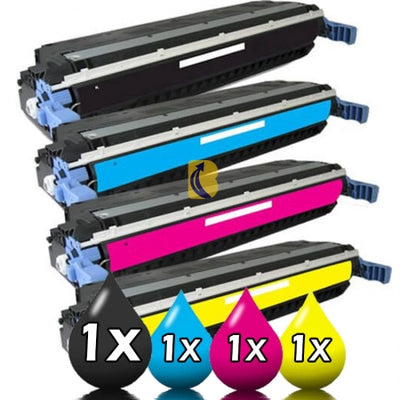 4 Pack HP 645A Compatible Toner Cartridges C9730A-C9733A [1BK, 1C, 1M, 1Y]