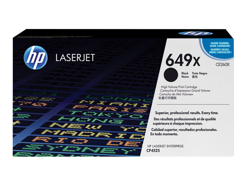 Genuine HP 649X CE260X Black Toner Cartridge 17,000 Print