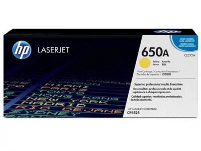 Genuine HP 650A CE272A yellow toner cartridge 15,000 Prints