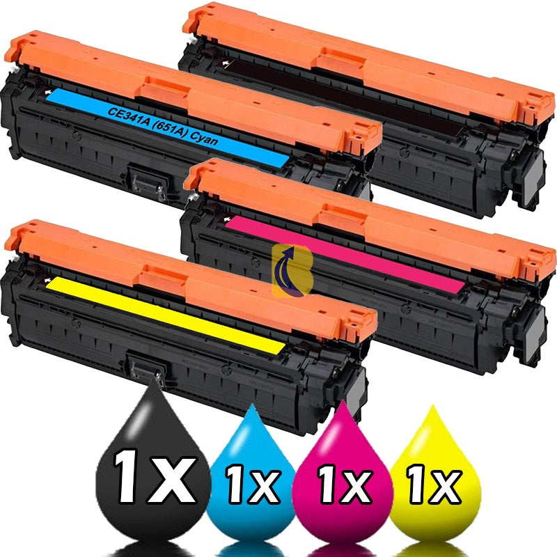 4 Pack HP 210X Compatible Toner Cartridge Value Pack [1BK, 1C, 1M, 1Y]