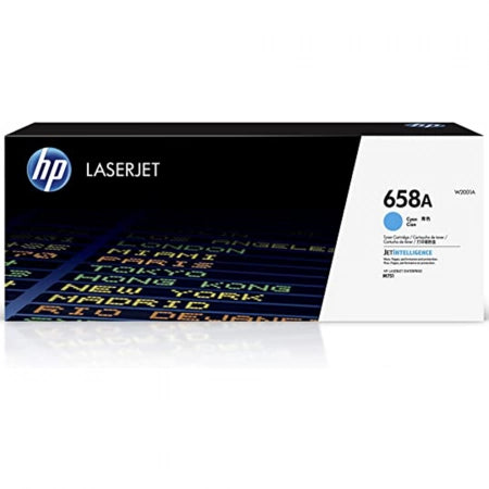 Genuine HP 658A W2001A Cyan Toner Cartridge 6,000 Pages