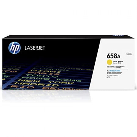 Genuine HP 658A W2002A Yellow Toner Cartridge 6,000 Pages