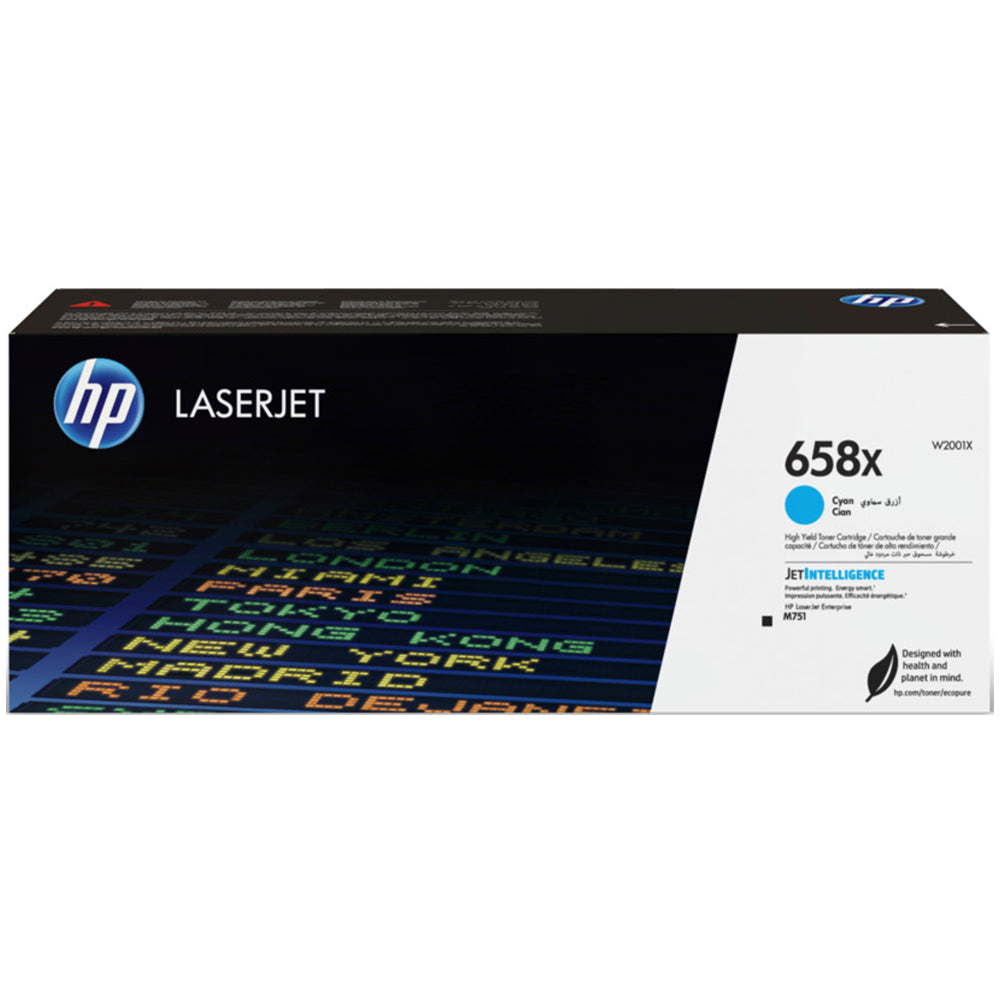 Genuine HP 658X W2001X Cyan Toner Cartridge 28,000 Page