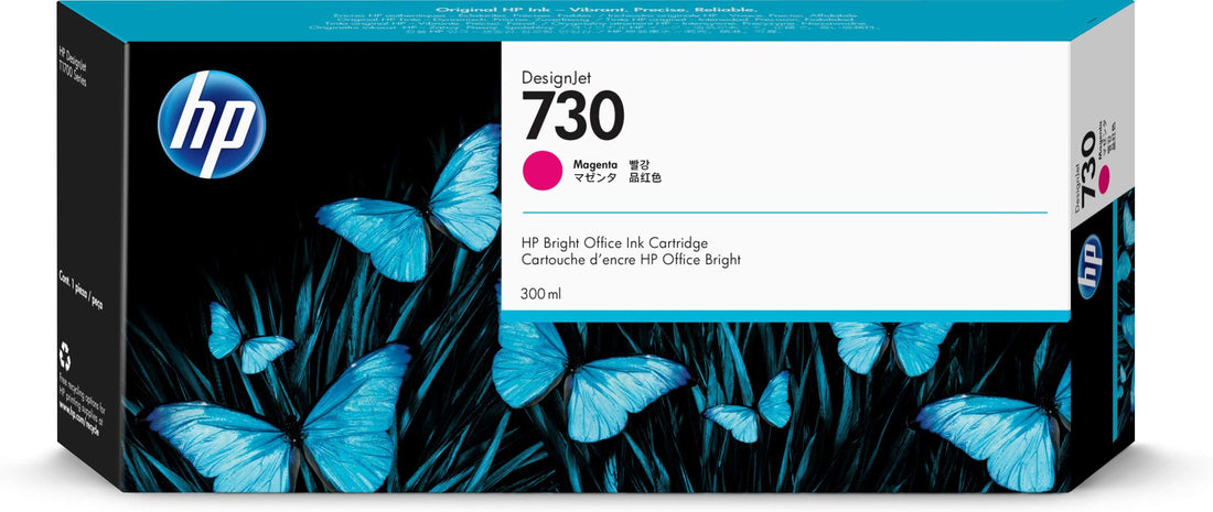 Genuine HP 730 P2V69A DesignJet Magenta Ink Cartridge 300m
