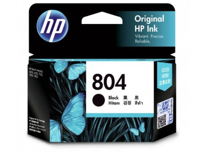 Genuine HP 804 T6N10AA Black Ink Cartridge 200 Prints