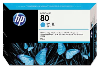 HP 80 C4872A Cyan Genuine Ink Cartridge  2,200 Prints