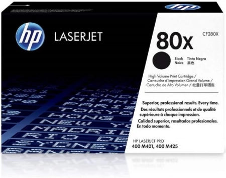 Genuine HP 80X CF280X Black Toner Cartridge ~ 6,900 Prints