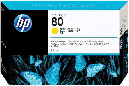 HP 80 C4848A Yellow Genuine Ink Cartridge 4,400 Prints