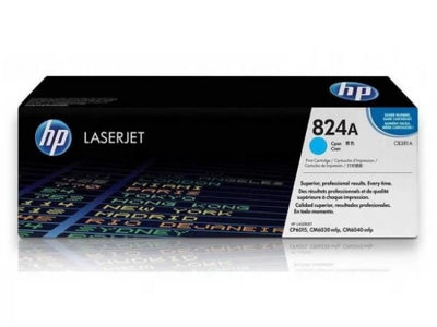 Genuine HP 824A CB381A Cyan Toner Cartridge CM6030 / CM6040 / CP6015 21,000 Pages