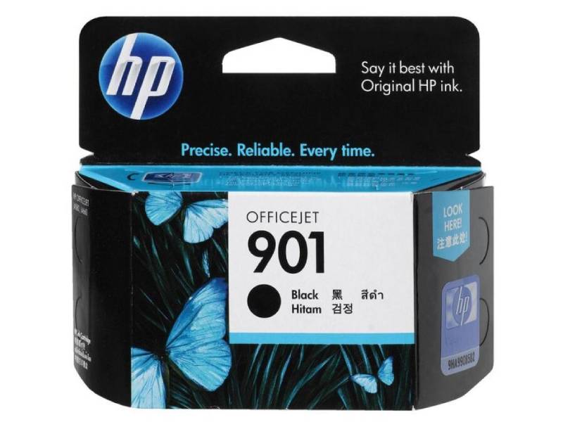 Genuine HP 901 CC653AA Black Ink Cartridge 200 Print