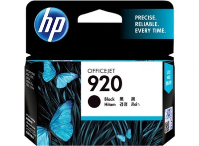 Genuine HP 920 CD971AA Black Ink Cartridge 420 Prints