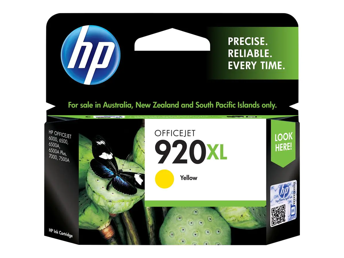 Genuine HP 920XL CD974AA Yellow Ink Cartridge 700 Print