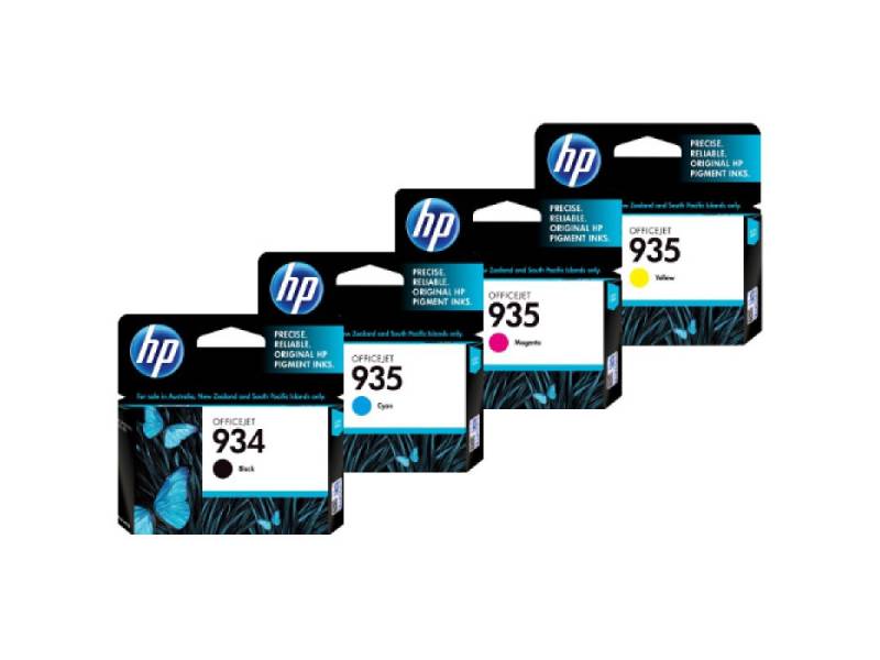 Genuine 4 Pack HP 934 935 Ink Cartridges C2P19AA-C2P22AA [1BK, 1C, 1M, 1Y]