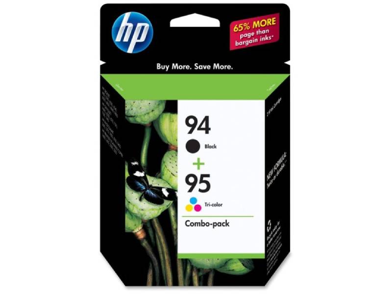 Genuine 2 Pack HP 94 95 C8765WA-C8766WA Ink Cartridges [1BK,1CL]